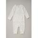 Homegrown Baby Boy White Cotton Dungaree Set - Size 3-6M