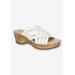 Wide Width Women's Rossana Sandal by Franco Sarto in White (Size 11 W)