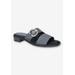 Extra Wide Width Women's Viviana Sandal by Franco Sarto in Navy (Size 7 WW)