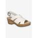 Extra Wide Width Women's Raffey Sandal by Naturalizer in White (Size 9 1/2 WW)