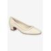 Wide Width Women's Giana Pump by Franco Sarto in Bone (Size 9 W)