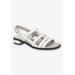 Extra Wide Width Women's Merlin Sandal by Naturalizer in White (Size 7 1/2 WW)