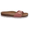 Pantolette ROHDE, Damen, Gr. 43, rosa (altrosa), Veloursleder, klassisch, Schuhe, Keilabsatz, Sommerschuh, Schlappen mit vorgeformtem Softfußbett