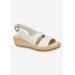 Wide Width Women's Gannett Sandal by Franco Sarto in Grey Croco (Size 9 1/2 W)