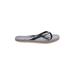 Coach Heart Poppy Flip Flops: Gray Solid Shoes - Women's Size 8 - Open Toe