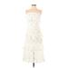 Zimmermann Casual Dress - Midi Square Sleeveless: Ivory Print Dresses - Women's Size 8