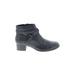 Born Ankle Boots: Black Solid Shoes - Women's Size 6 - Round Toe