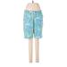 Lilly Pulitzer Casual Pants - Low Rise Culotte Boyfriend: Blue Bottoms - Women's Size 6