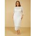 Plus Size Layered Maxi Bodycon Dress