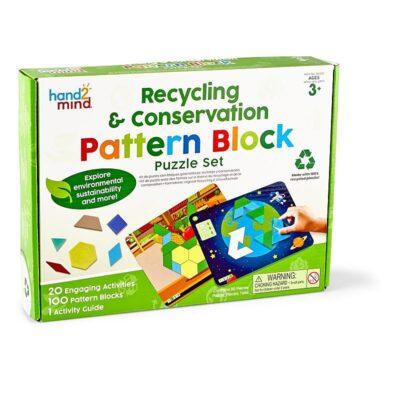 Recycling & Conservation Pattern Block Puzzle Set