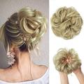 Hair Chignon 1 Pack Synthetic Bun Hair Extensions Messy Curly Wig Donut Hair Bun with Elastic Rubber Band Hair Bun for Women Messy Bun Hair Piece (Size : 1 PC, Color : Pale Ash Blonde)