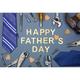 SDOTPMT 10x7ft Happy Father's Day Backdrop Fixing Tools and Purple Blue Neckties Photography Background Father's Day Party Decorations Supplies Photo Backdrop Portrait Studio Props