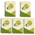 NUOBESTY 5pcs Fitness Notebook Daily Food Diary Gym Exercise Notebook Diary Book 2023 Calendar Notebook Journey Notepad Time Management Notepad Daily Health Planner A5 Check in Paper Sports