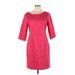 Karl Lagerfeld Paris Casual Dress - Sheath: Red Dresses - Women's Size 10