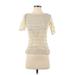 Anthropologie Swimsuit Cover Up: Ivory Swimwear - Women's Size X-Small