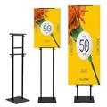 YYDSWTW Sign Stand Adjustable Poster Display Stand Floor Standing Pedestal Sign Stand Adjustable Signage Stand Poster Display Stands Display Stands black