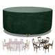 Funshot Garden Furniture Covers Waterproof Garden Table Cover 300x90cm Outdoor Table Covers for Garden Furniture Garden Covers Round Breathable Polyethylene for Table and Chair, Green