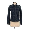 Lauren Jeans Co. Denim Jacket: Short Blue Print Jackets & Outerwear - Women's Size Small