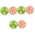BESTonZON Puzzle Toys 6 Pcs Turntable Wall Prize Wheel Game Spinners Wall Mounted Wheel Desktop Toys Wheel Puzzle Toy Classroom Games Kids Educational Toys Blank Game Props Child Plastic