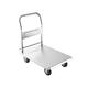 Platform Truck Push Steel Platform Truck Foldable Handle for Easy Storage Multifunction Transport Moving Hand Truck for Flower Pots PC Push Cart Cart (Onecolor T6)