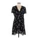 Madewell Casual Dress: Black Floral Dresses - Women's Size 10