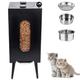 KYZTMHC Cat Food Dispenser Semi-automatic Dog & Cat Food Feeder Cabinet Stand Pet Food Storage Station with Lid Modern Dog Food Containers