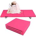 Kids Gymnastics Mat, 70.9 X 23.6 X 2.0 Inch Fitness Yoga Mat Exercise Training and Dance Mat Sports Foldable Mat for Home and Gym Use (Roseate)