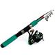 Reel and Fishing Rod Combo Mini Short Telescopic Fishing Rods Travel Fishing Rod and Reel Combo Set 1.8-3.6M Fishing Rod for Travel Fishing Rod (Bundles : 1.8M Rod - 1000 Reel, Color : Silver