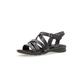 Gabor Women's Strappy Sandals, Women's Sandals, Moderate Extra Width (G), Black (black 01), 7 UK