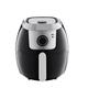 Food essentials and family helpers Smart Air Fryer Oil-free Electric Fryer Non-stick Paper Oval Electric Hot Pot High Capacity 6L 500W Smart assistant Enjoy life (Color : Black)