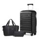 Kono Luggage Sets of 3 Piece Medium Check in Luggage Includes 1pcs Travel Bag and 1pcs Toiletry Bag Lightweight Polypropylene 65cm Travel Suitcase Sets with Secure TSA Lock