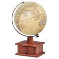 globe Geographical World Earth Ceremony with A Wooden Rack Children to Light Up The World, Retro World Globally map