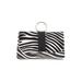 Leather Clutch: Black Animal Print Bags