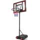 Children's Outdoor Basketball Hoop with Stand Wheels Including Basketball + Pump Adjustable Basket Height 165 to 205 cm Height Adjustable Basketball System for Children