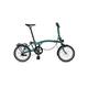 HJGTTTBN Bicycle Folding Bike Folding Bicycle 16-inch Made Of 3-speed S Handle Chromium Molybdenum Steel Internal 3 Speeds Steel Frame (Color : Green, Size : Internal 3 speeds)