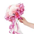 Artificial Flowers for Decoration Artificial Hydrangea Rose Flowers with Silk Satinwedding Bridal Holding Bouquet for Living Room Decorative Fake Flowers Artificial Flowers Plants