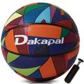 Dakapal Basketball No. 7 PU Indoor Outdoor Basketball Adult/Youth Basketballs for Game Gym Competition Training Sports Streetball