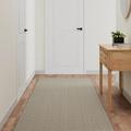 Rantry Carpet Runner Sisal Look Silver 80x250 cm, Long Hallway Hall Runner Narrow Rugs, Long Runner Rugs Carpet for Kitchen Living Room Rugs