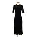 Club Monaco Casual Dress - Sheath: Black Solid Dresses - Women's Size Small