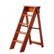 folding ladder Step Ladder 5 Step Stool, Thicken Solid Wood Ladders with Wide Pedal, Folding Household Ladder with Anti-Slip Safety Steps, Flower Rack, Storage Rack Holder folding step ladder (Color