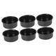 TOPBATHY 6 Pcs Live Cake Mold كحك العيد Round Baking Tin Cake Pans 6 Inch Round Kitchen Baking Tool Ice Cream Cakes Pans Small Cake Tins Cake Molds for Baking Jelly Stainless Steel Bread