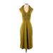 Newport News Casual Dress - Midi: Green Dresses - Women's Size Small