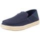 TOMS Men's Alonso Loafer Rope Flat, Navy Heritage Canvas/Suede, 9 UK