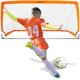 ezmove Kids Football Goal for the Garden, Durable Goal Posts, Portable Football Goals with Robust Football Net, Football Training Equipment, Indoor Outdoor Toys,6ft x 3ft (Orange)