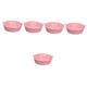 TOPBATHY 5pcs Air Fryer Pad Airfryer Tray Air Fryer Round Tray Round Serving Tray Silicone Pot for Air Fryer Tray Kitchen Air Fryer Mat Air Fryer Trays Pink Household Accessories