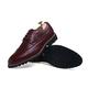 HJGTTTBN Leather Shoes Men Men Dress Shoes Large Size Man Business Casual Leather Shoes Bullock Mens Shoes lace-up Carved Male Formal Shoes (Color : Wine red Formal Shoe, Size : 7)