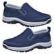 AZMAHT Slip on Shoes Men Deck Shoes for Men Casual Shoes Men Mens Wide fit Trainers Arch fit Trainers for Men Trainers Casual Comfortable Shoes with Low Arch Support,Blue,39/245mm