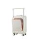 ZNBO Luggage Suitcase Large Expandable,Trolley Carry On Hand Cabin Luggage Suitcases,Durable Lightweight Suitcase with 4 Dual Spinner Wheels,White,24