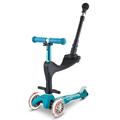 Micro Scooters | Mini 3in1 Deluxe Push Along Children's Trike | Toddler Scooter with Seat | 12mths-5yrs | Boys & Girls | Aqua