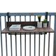 Balcony Railing Hanging Table,Balcony Bar Table for Railings,Outdoor Side Tables, Folding Balcony Table Hanging Adjustable Deck Table for Patio, Garden,1.5Cm Imitation Wooden/120 * 37Cm/47.24 * 14.